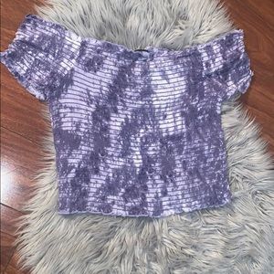 off the shoulder crop top!